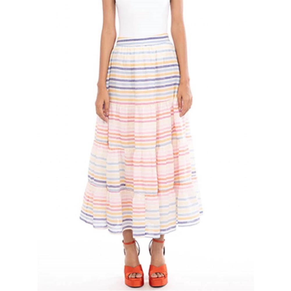 Banjanan Agatha Skirt Candy Stripe Print‎